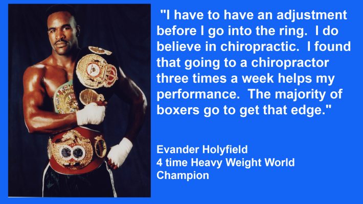 Another Boxing Champion Uses Chiropractic